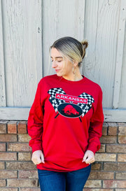 Arkansas Long Sleeve Tee - Hey Heifer Boutique