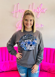 Preppy Bulldog Tee - Hey Heifer Boutique