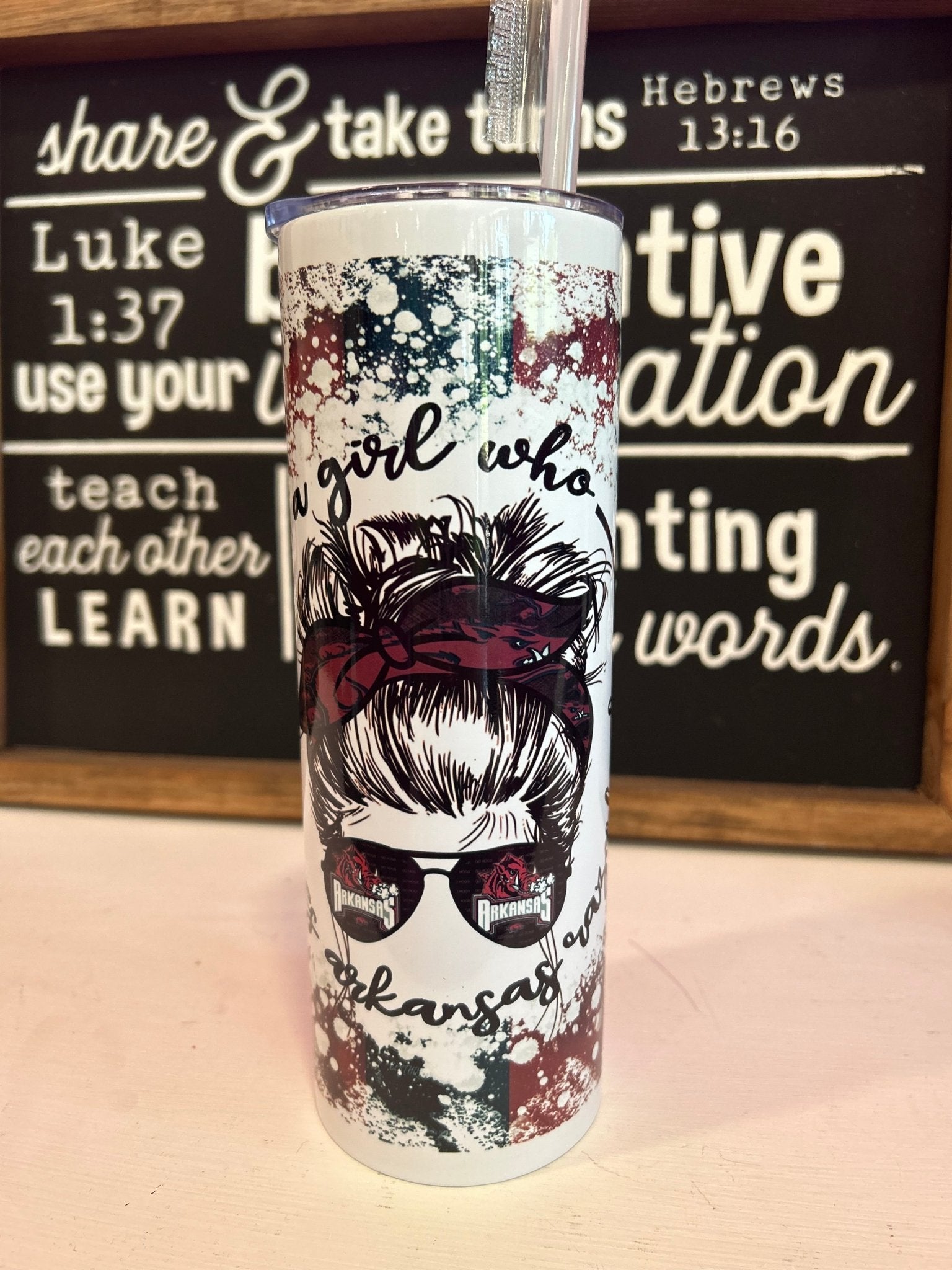 A Girl 20oz Skinny Tumbler - Hey Heifer Boutique