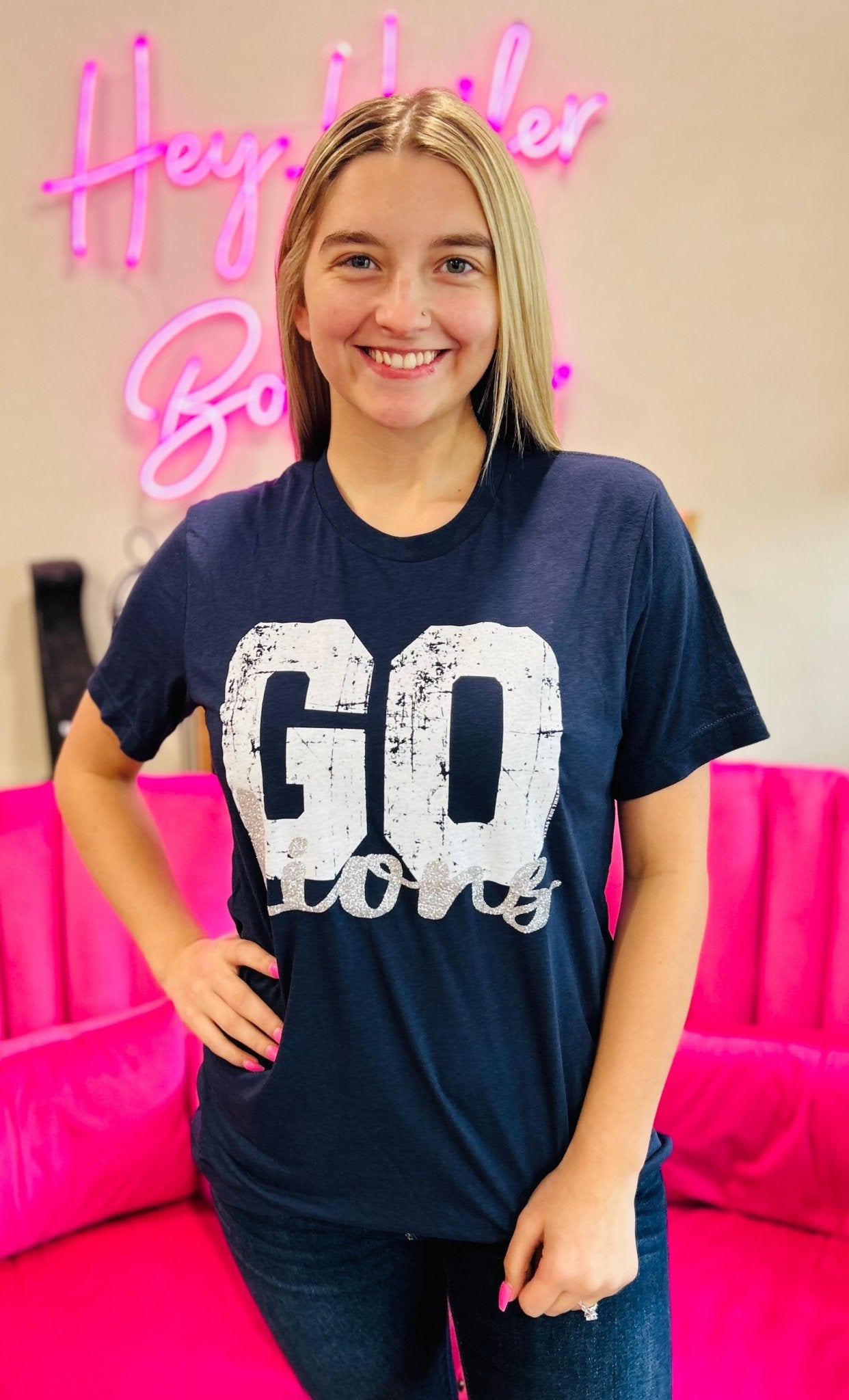 Go Lions Tee - Hey Heifer Boutique