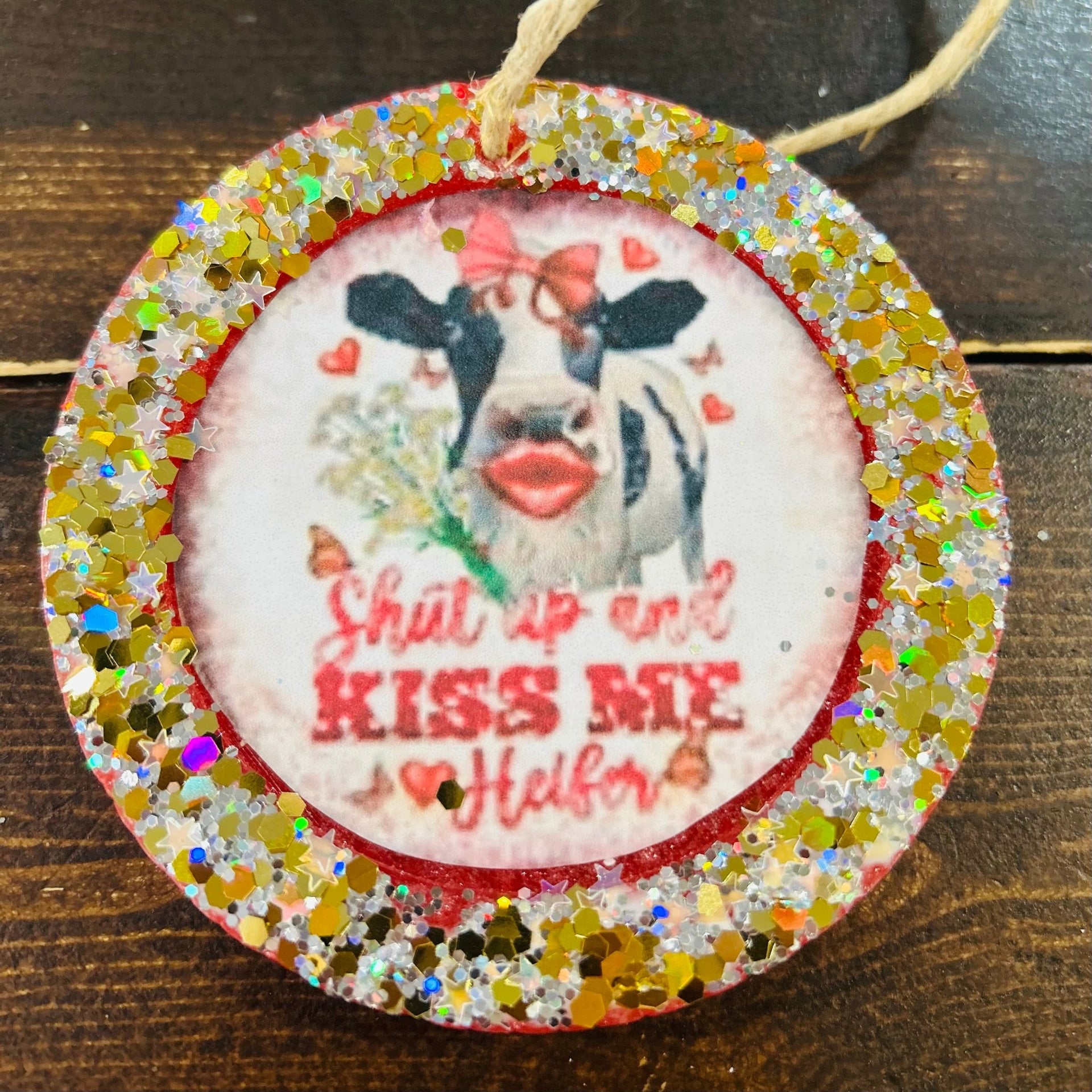 Kiss Me Heifer Car Freshie (Cactus Blossom) - Hey Heifer Boutique