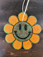 Orange Sunflower Car Freshie (Mistle Toe) - Hey Heifer Boutique
