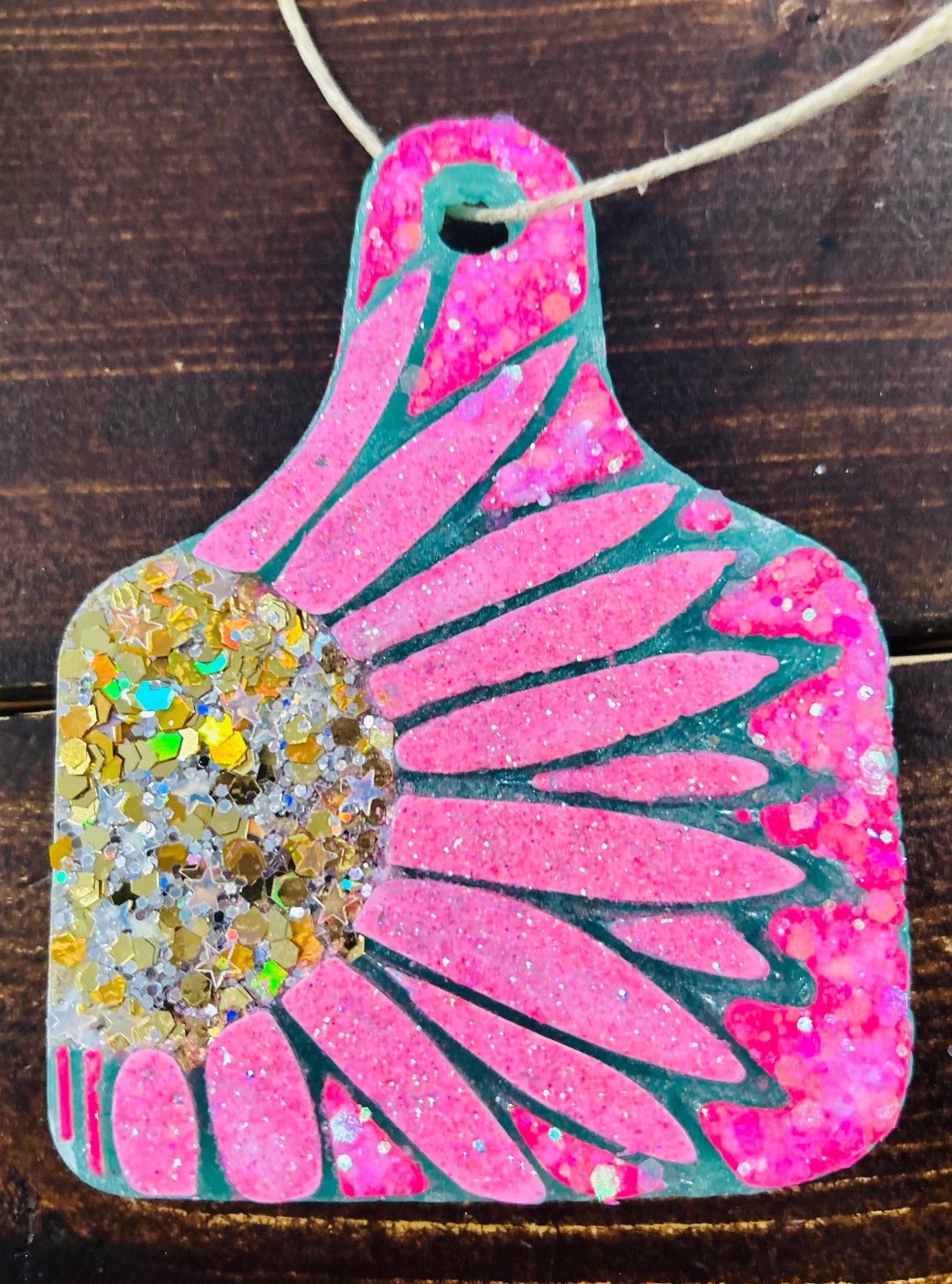 Pink Cow Tag Car Freshie (Cactus Blossom) - Hey Heifer Boutique