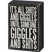 Someone Giggles Box Sign - Hey Heifer Boutique