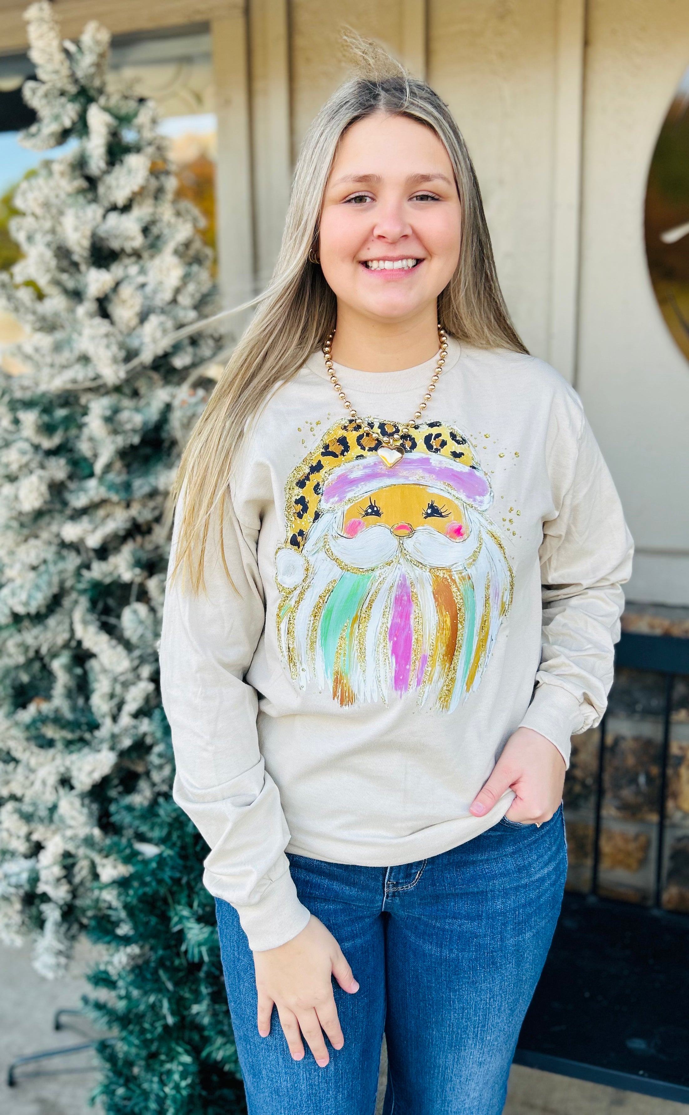 Santa Long Sleeve Tee