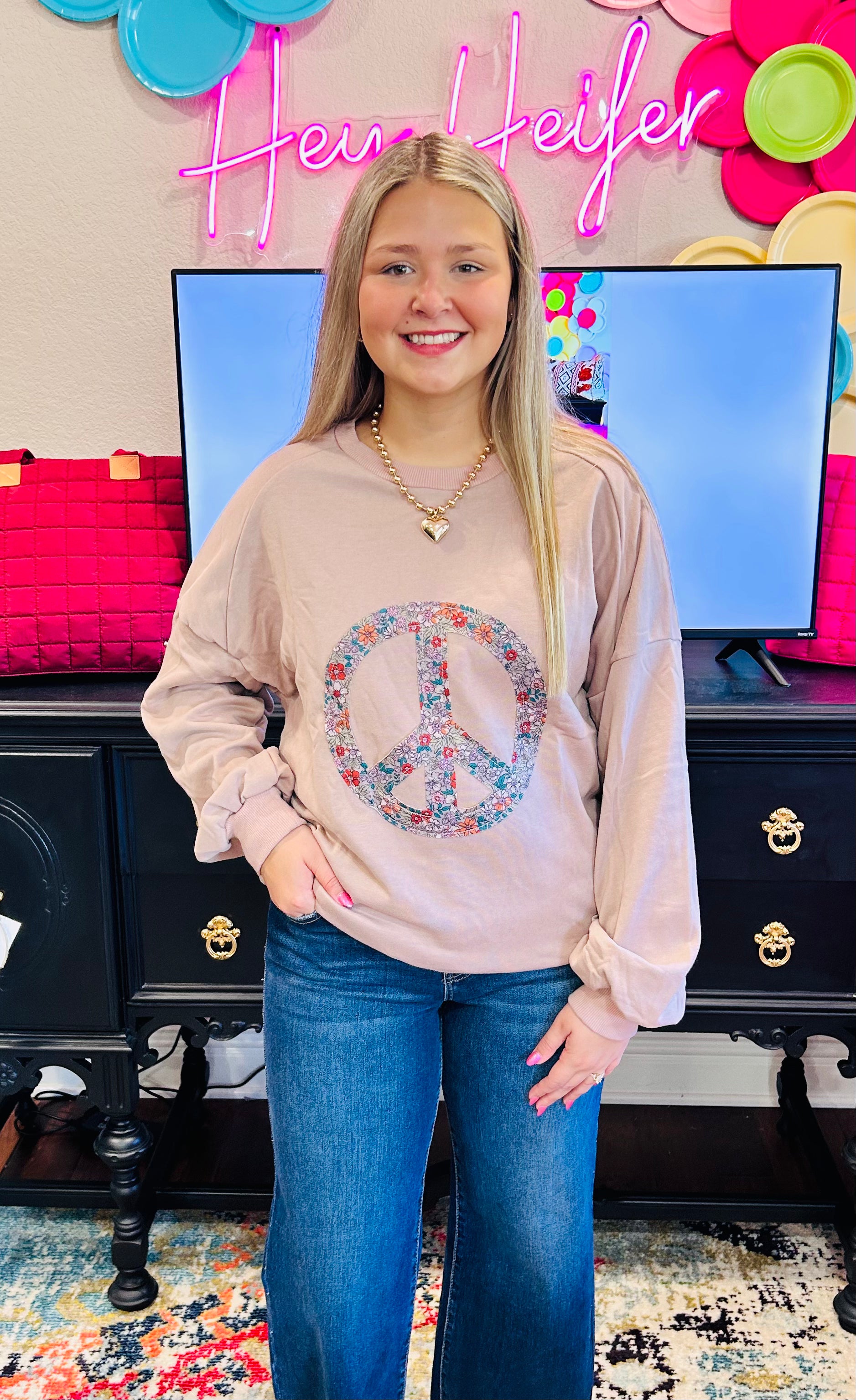 Peace Sign Sweatshirt