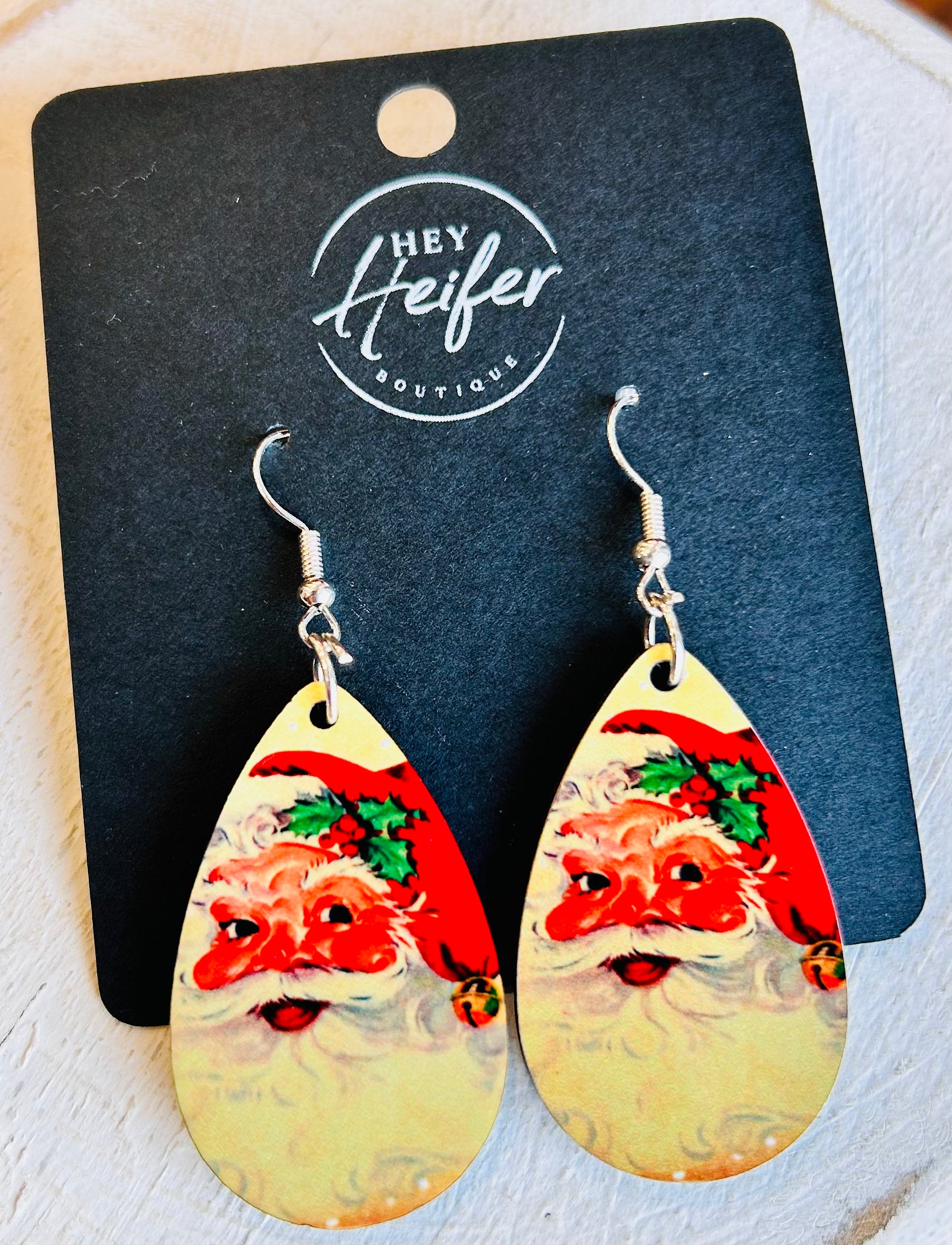 Santa Tear Drop Earrings