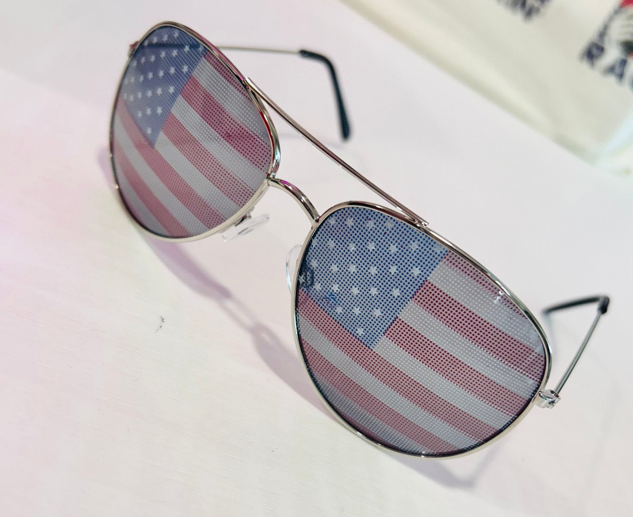 American Flag Aviator Sunglasses - Hey Heifer Boutique