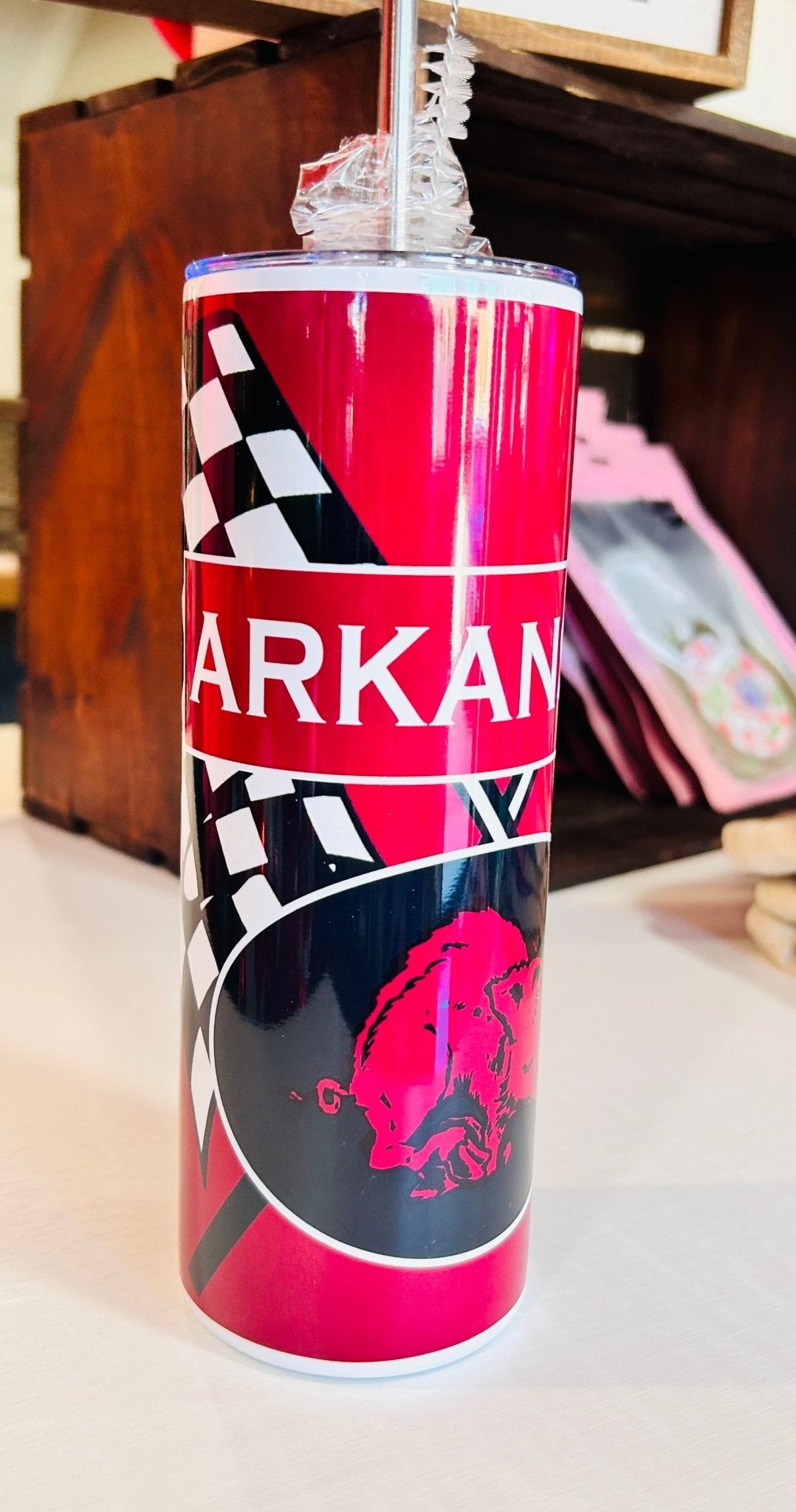 Arkansas 20oz Skinny Tumbler - Hey Heifer Boutique