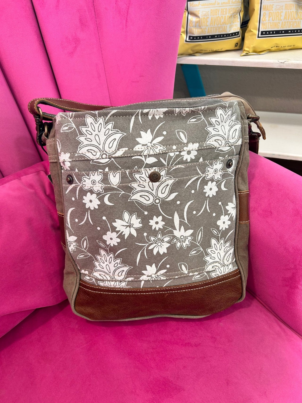 Blossom Print Shoulder Bag - Hey Heifer Boutique