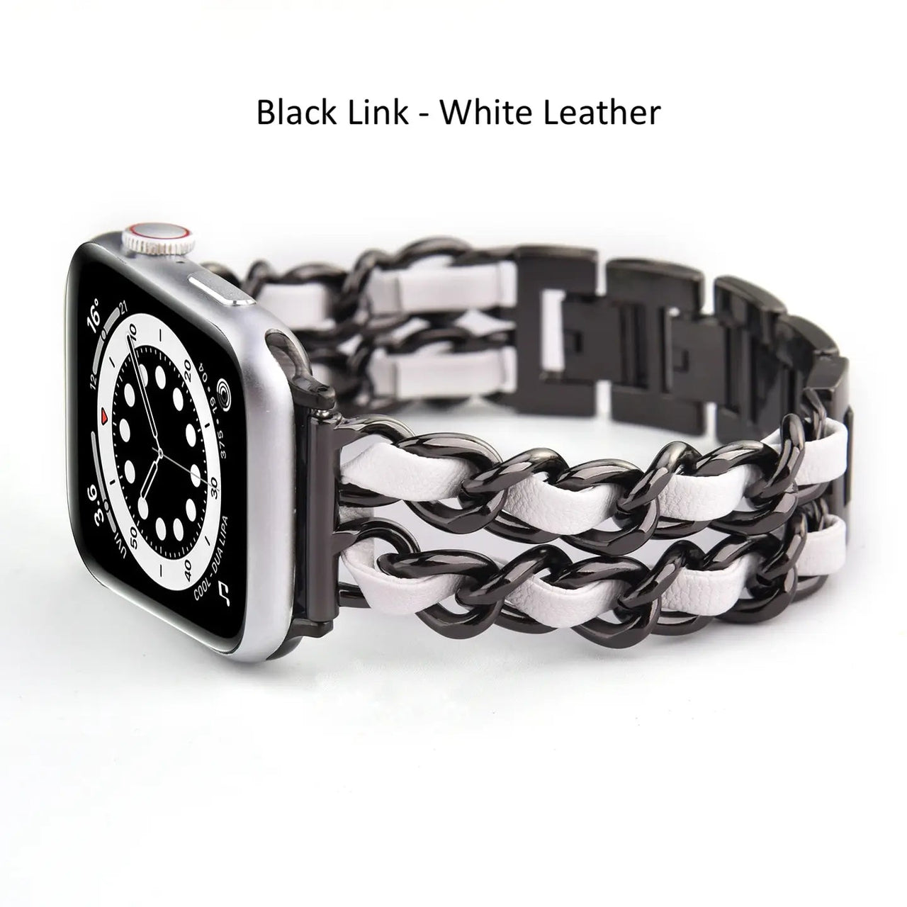 Braided Chain & Leather Apple Watch Band - Hey Heifer Boutique