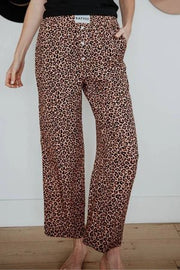 Brown Leopard Print Lounge Pants - Hey Heifer Boutique