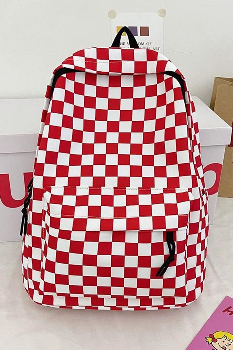 Checkered Backpack - Hey Heifer Boutique