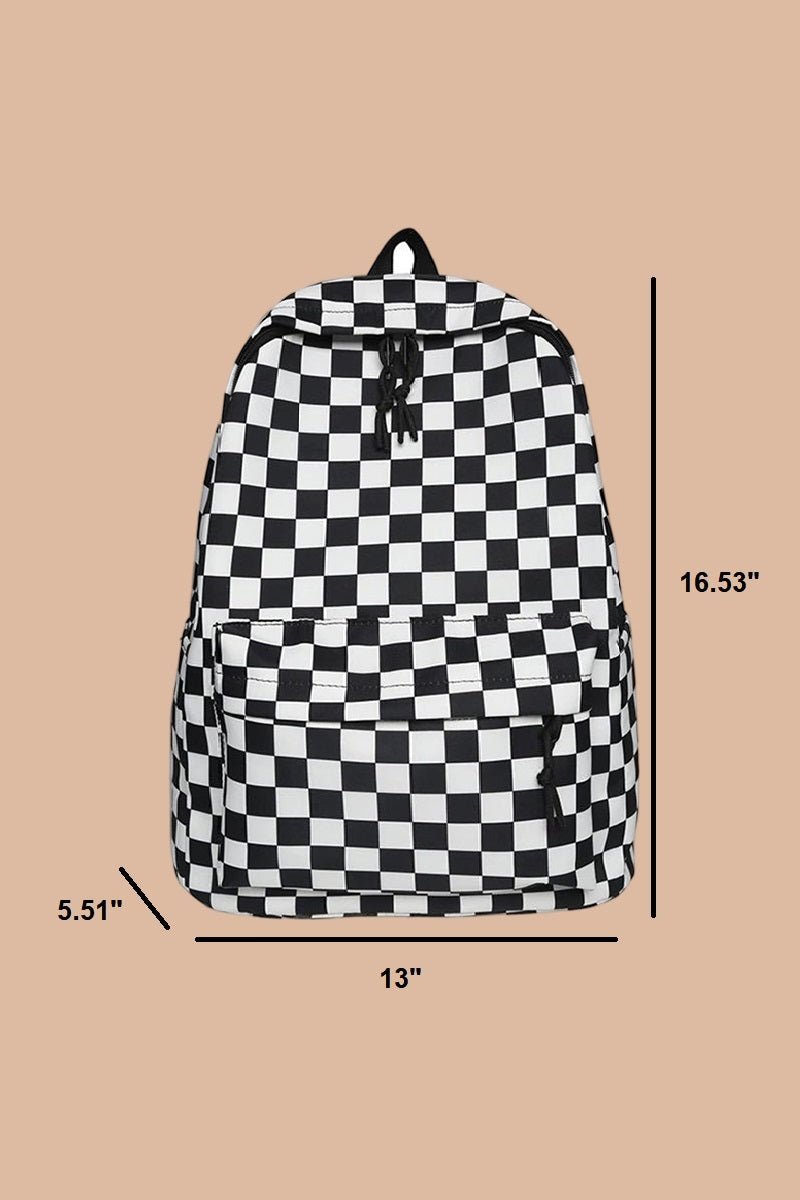 Checkered Backpack - Hey Heifer Boutique