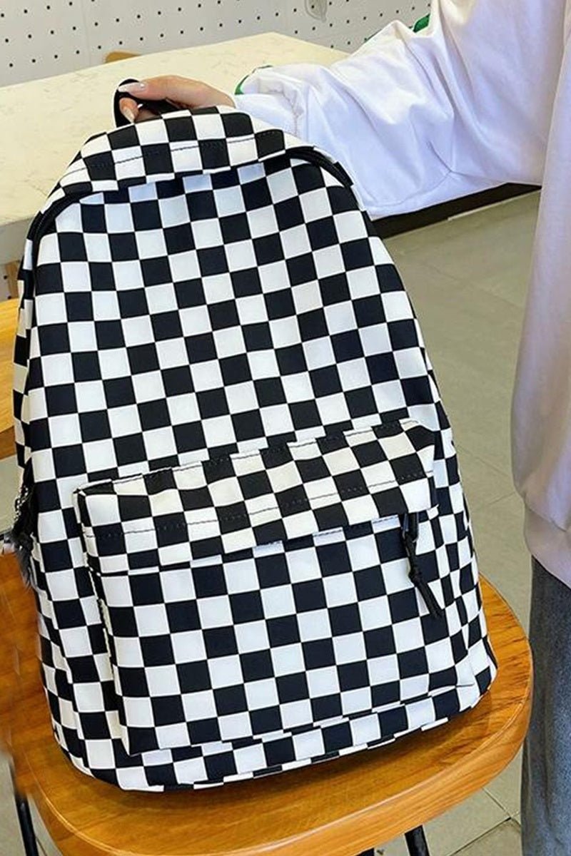 Checkered Backpack - Hey Heifer Boutique