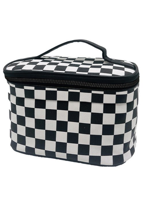 Checkered Cosmetic Bag - Hey Heifer Boutique