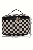 Checkered Cosmetic Bag - Hey Heifer Boutique