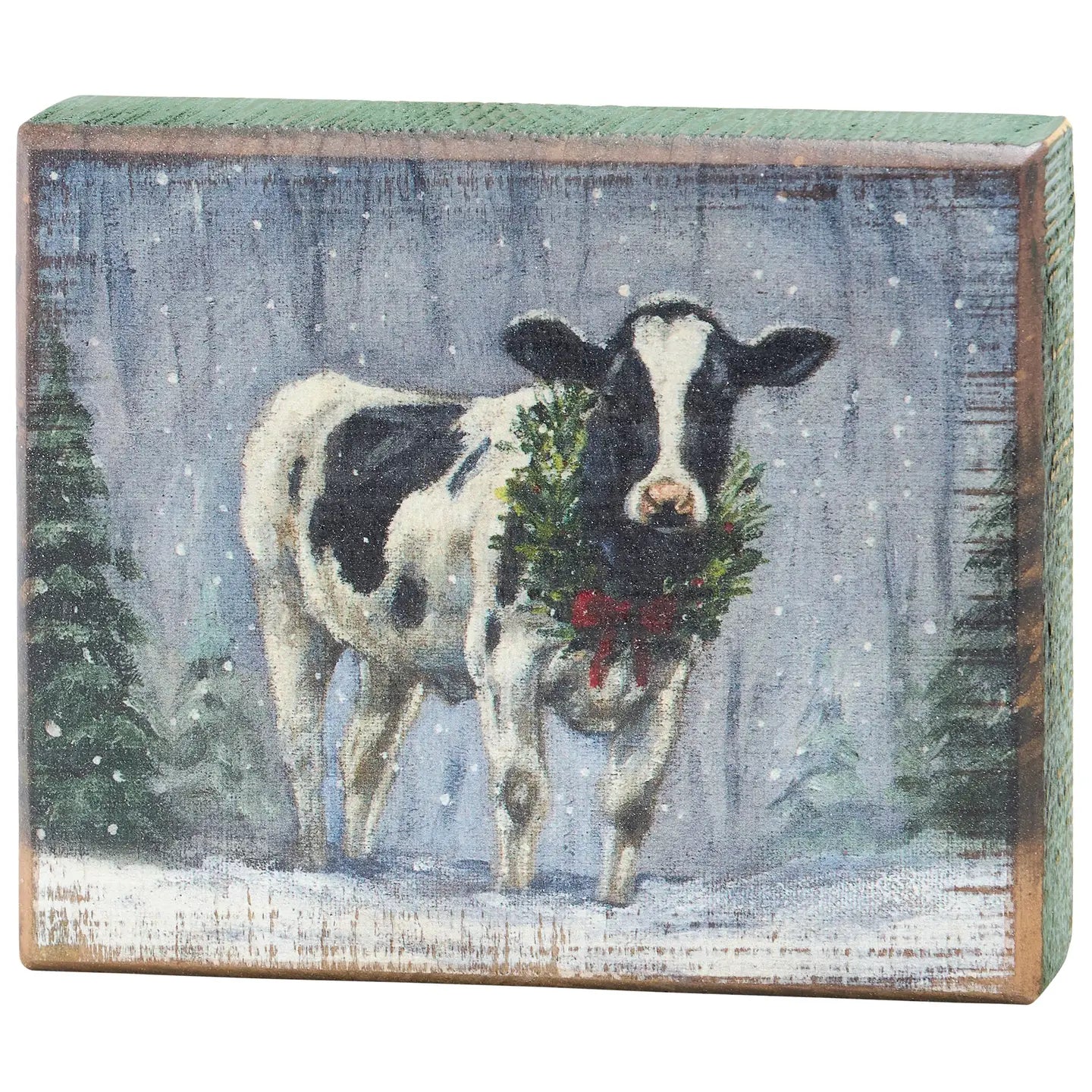 Christmas Cow Sign - Hey Heifer Boutique