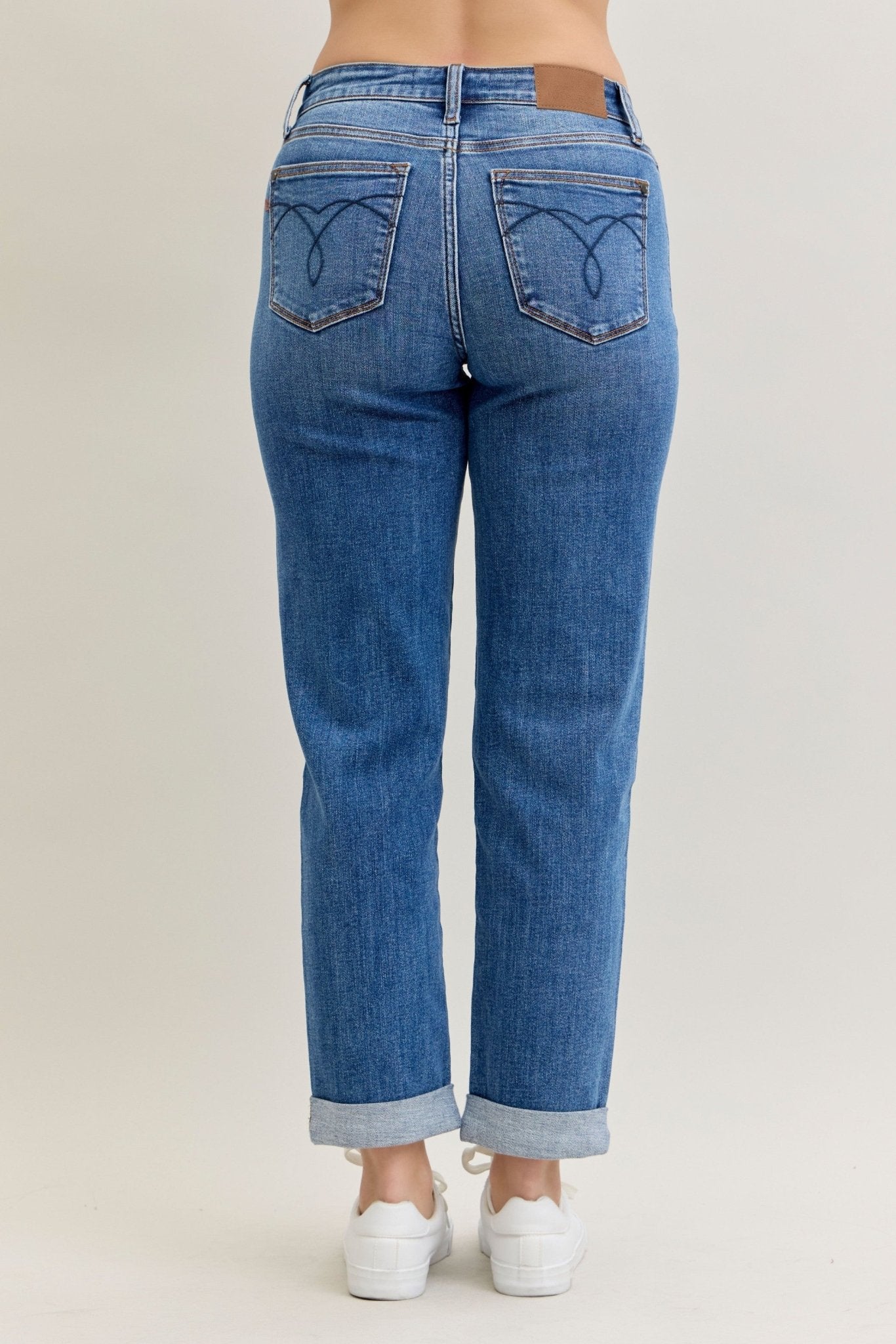 Classic Cuffed Jeans - Hey Heifer Boutique