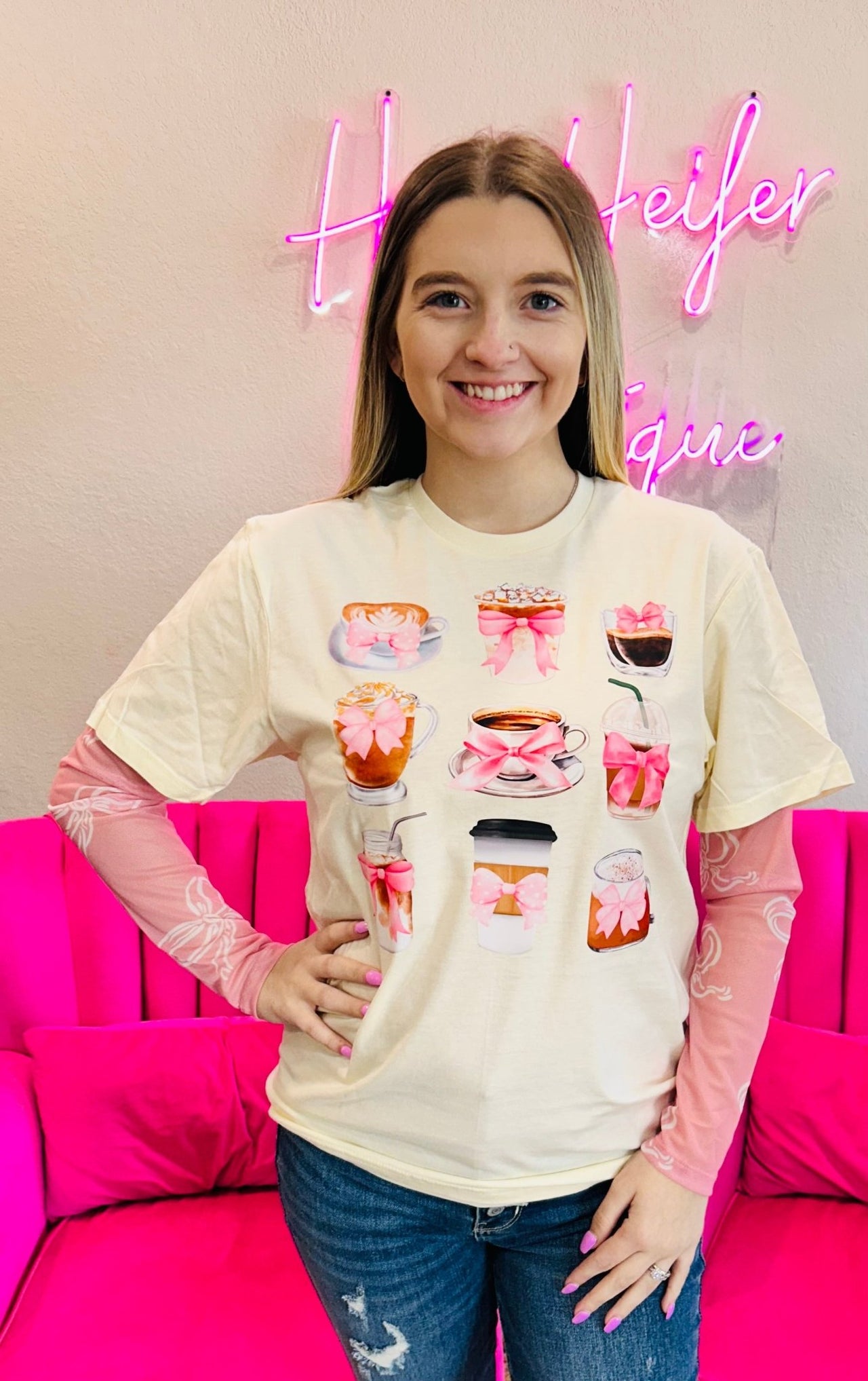 Coffee Coquette Tee - Hey Heifer Boutique