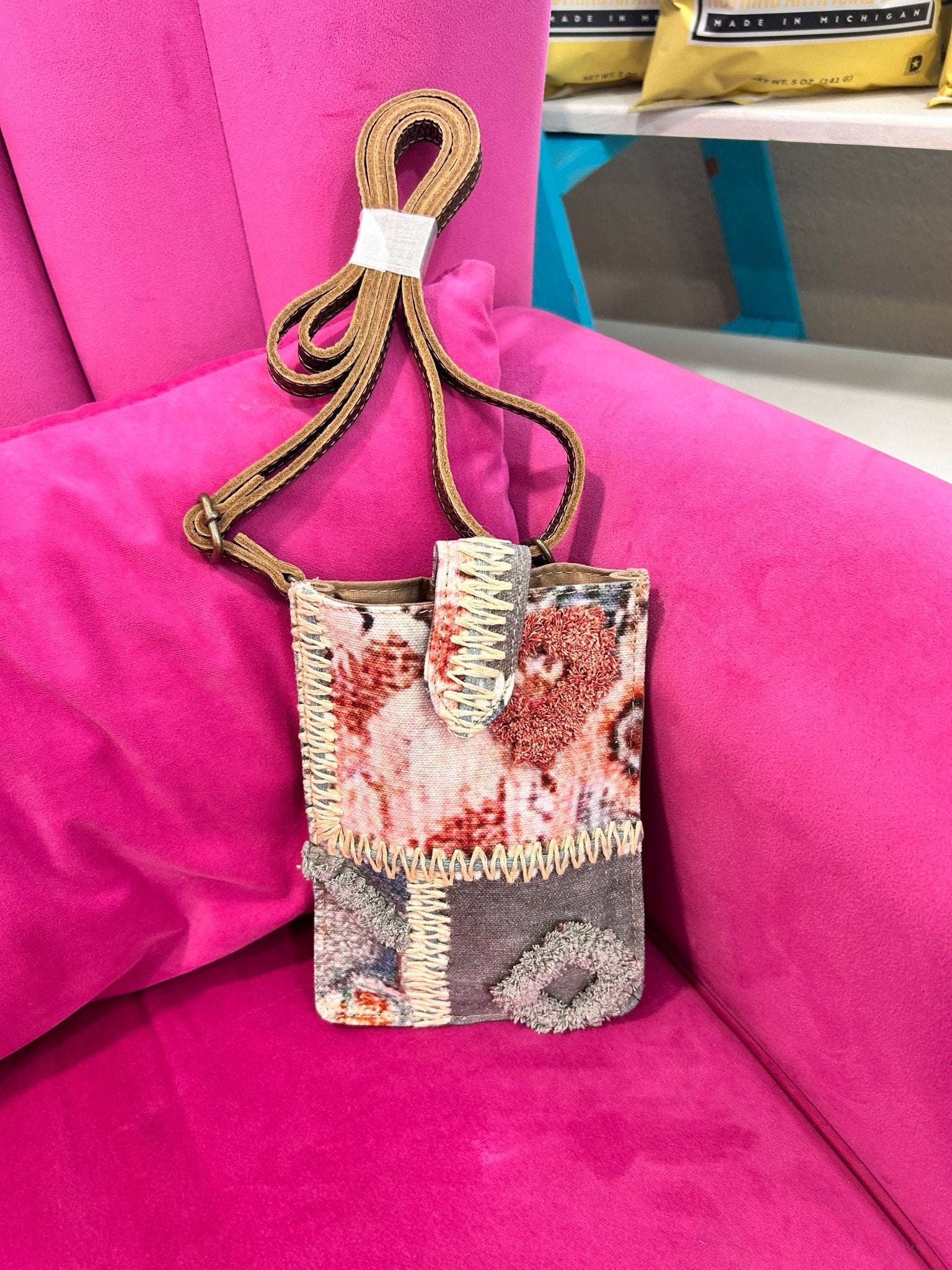 Desert Sage Fringe Cellphone Bag - Hey Heifer Boutique