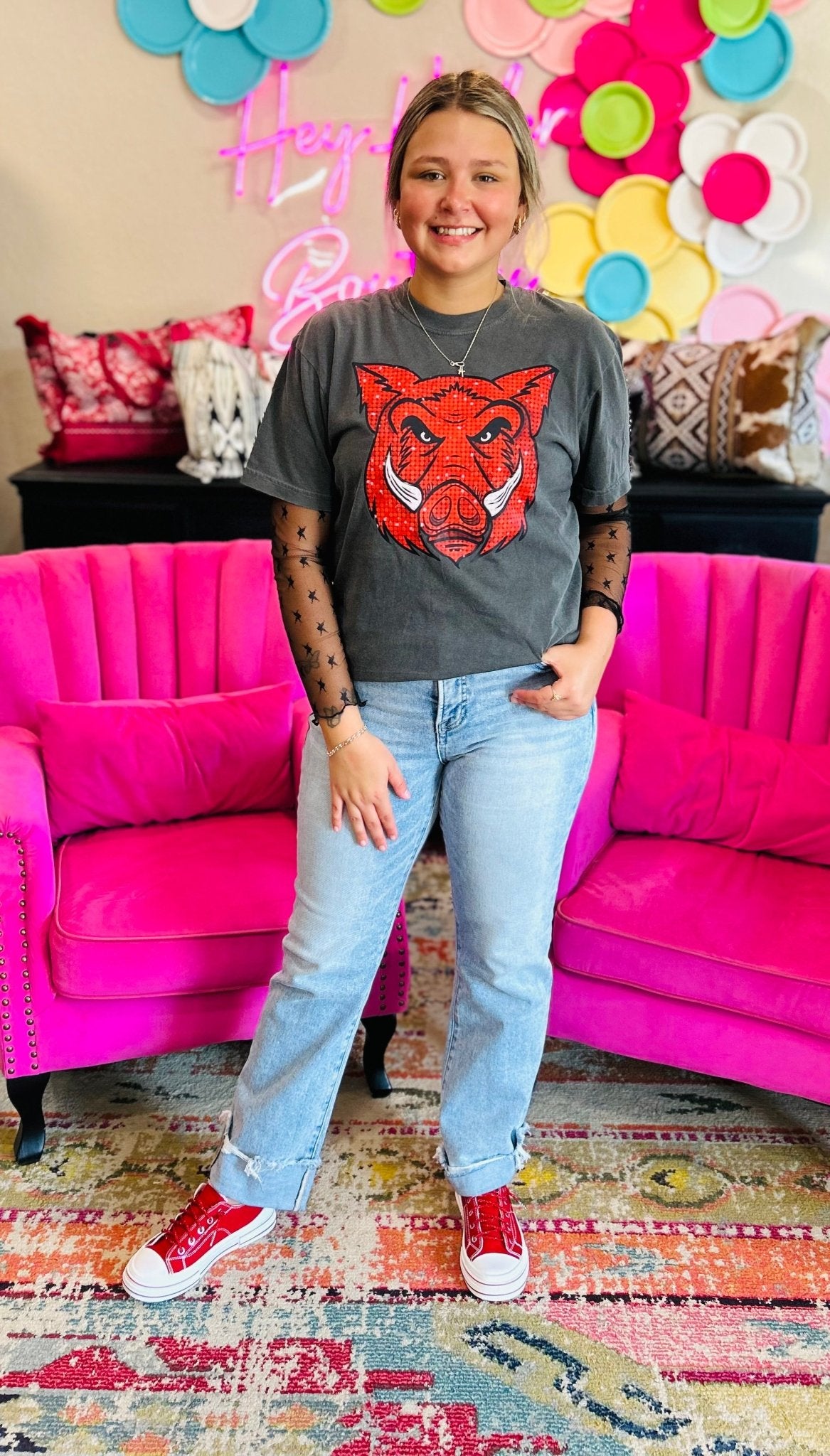 Disco Hog Tee - Hey Heifer Boutique