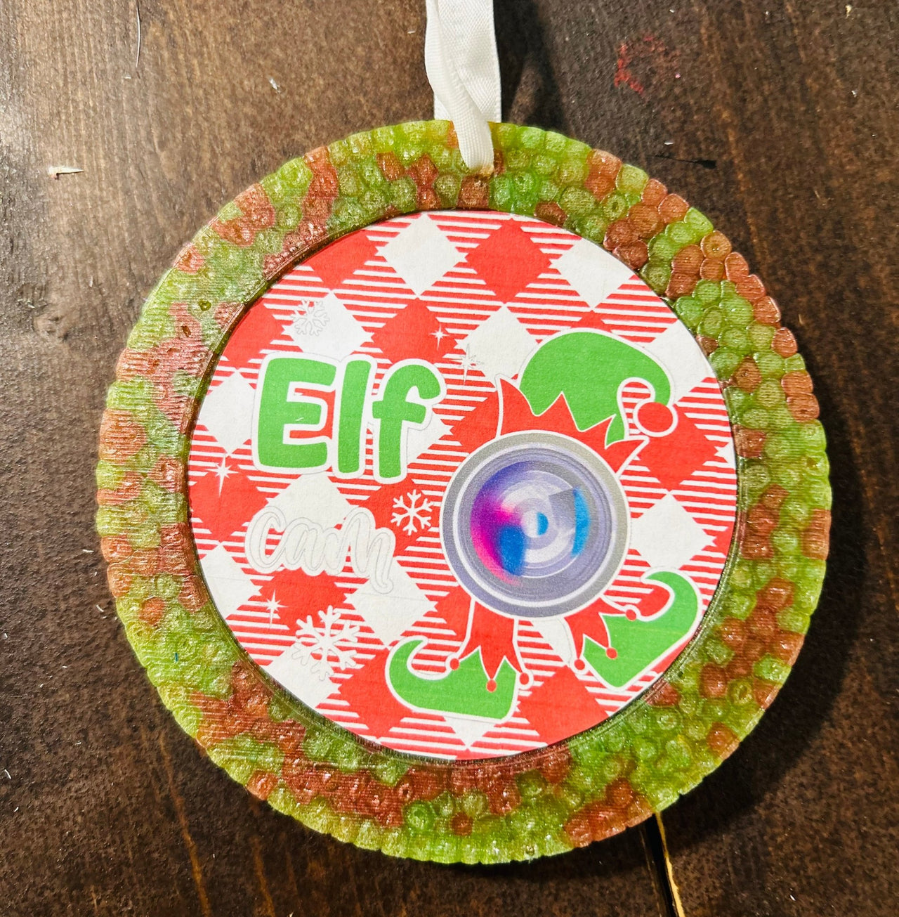 Elf Cam Car Freshie ( Candy Cane) - Hey Heifer Boutique