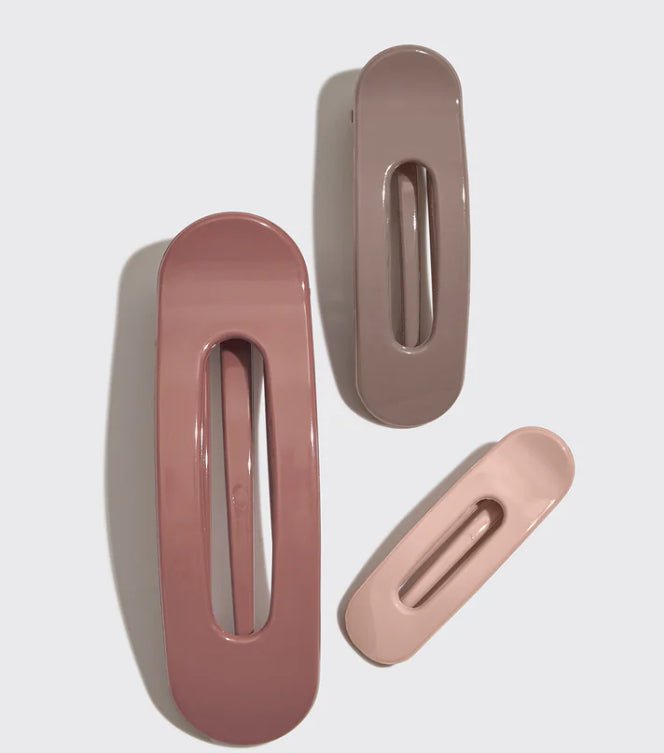 Flat Lay Claw Clip 3pc Flat - Hey Heifer Boutique