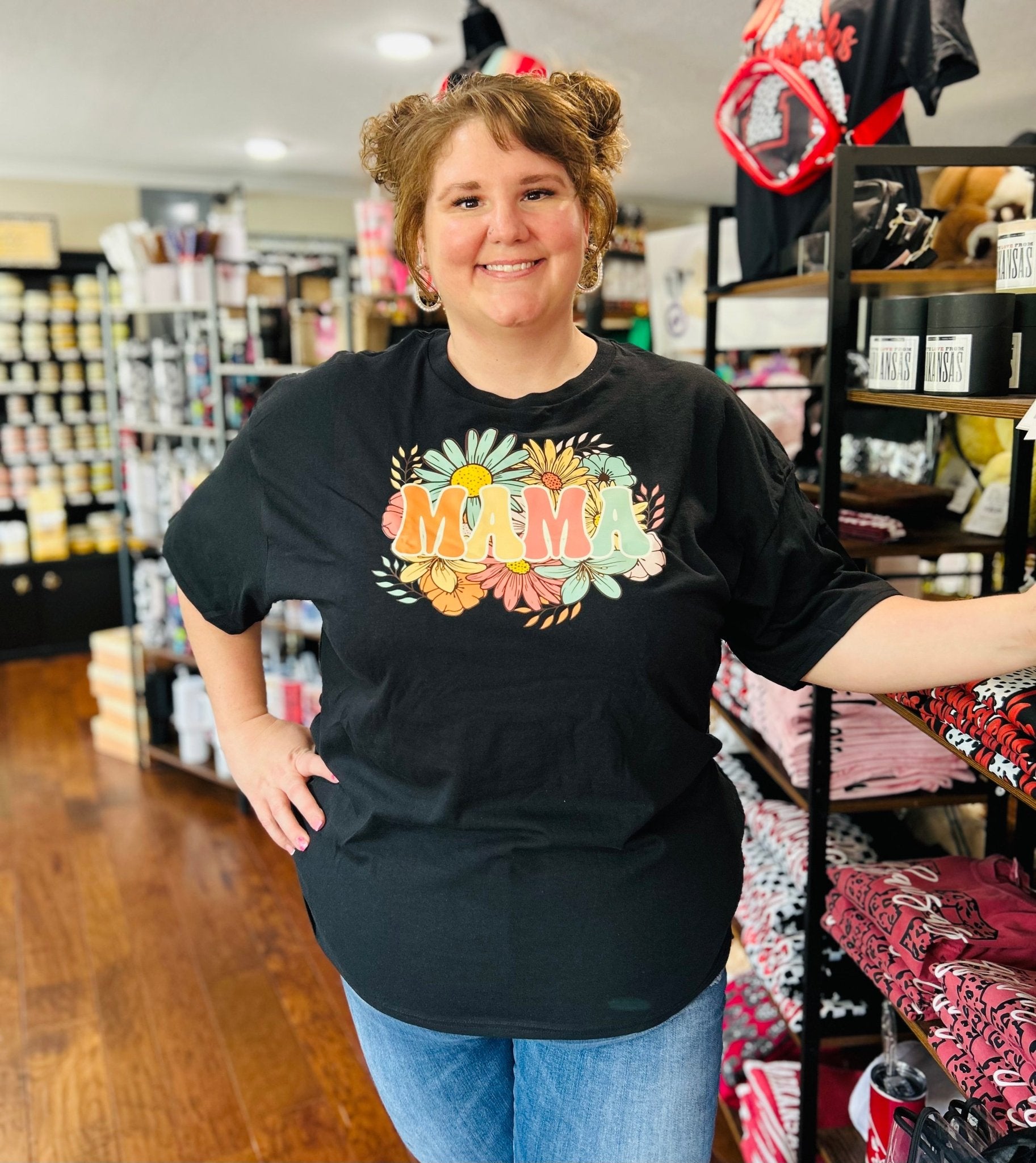 Floral Mama Tee - Hey Heifer Boutique