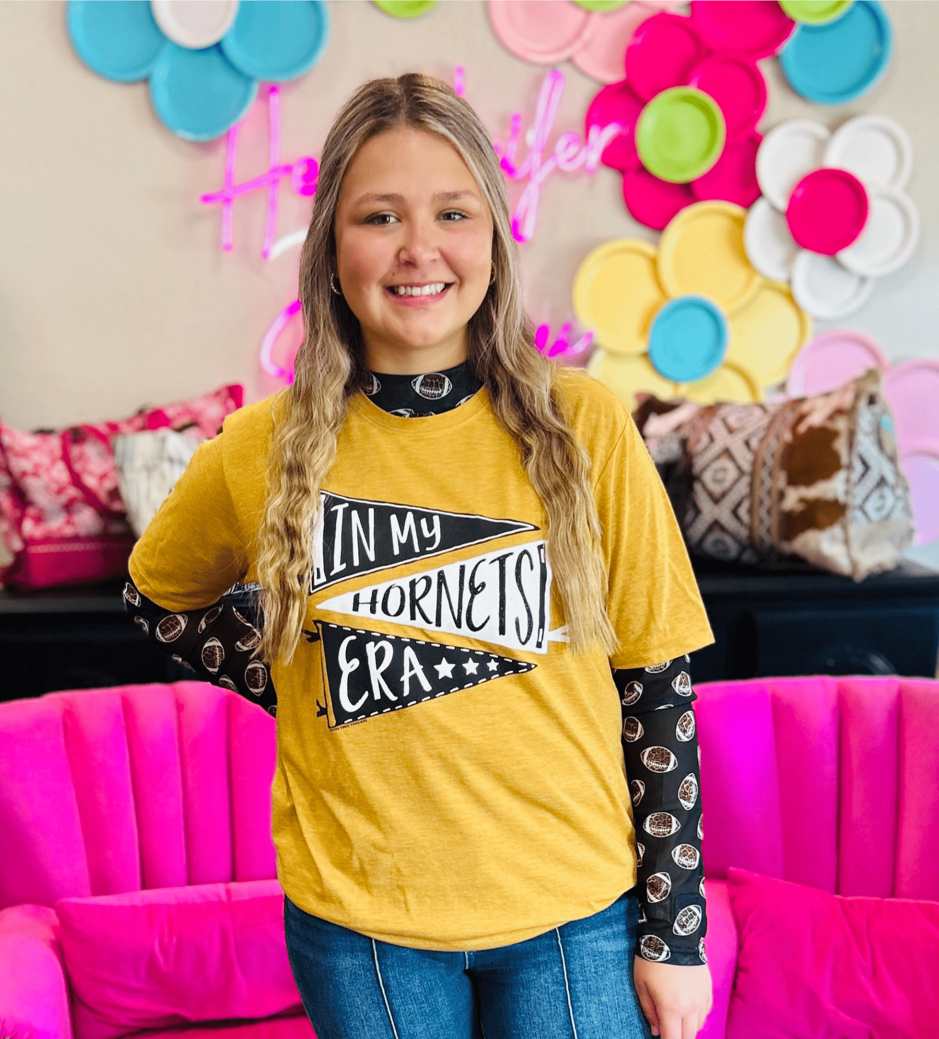 Girls Of Fall Mesh Top - Hey Heifer Boutique