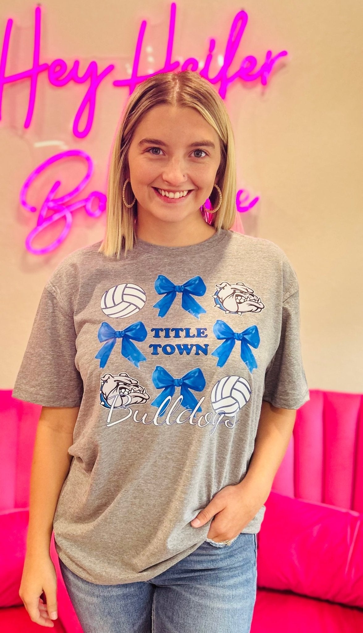 Greenwood Croquette Volleyball Tee - Hey Heifer Boutique