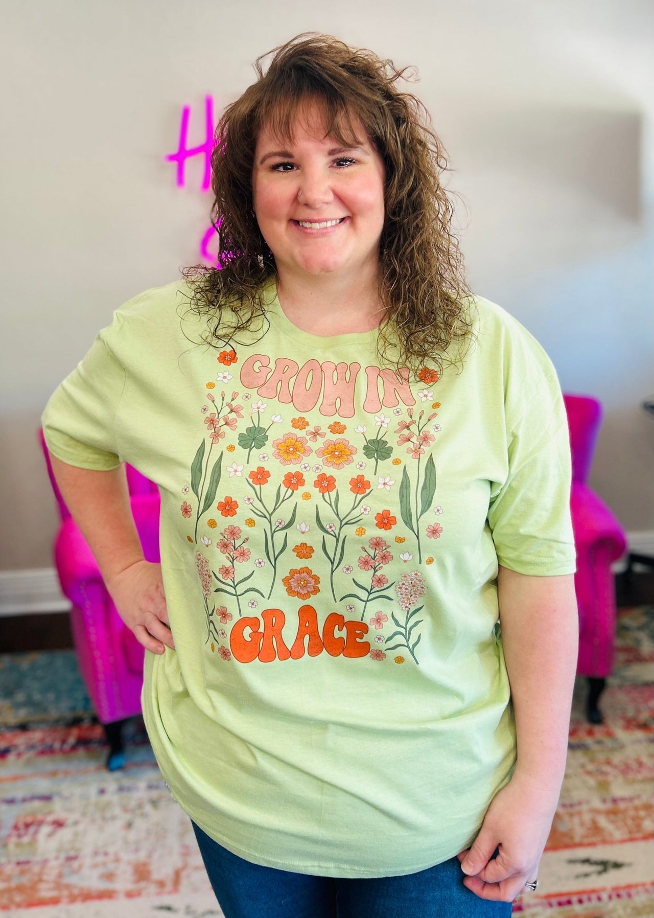 Grow In Grace Tee - Hey Heifer Boutique