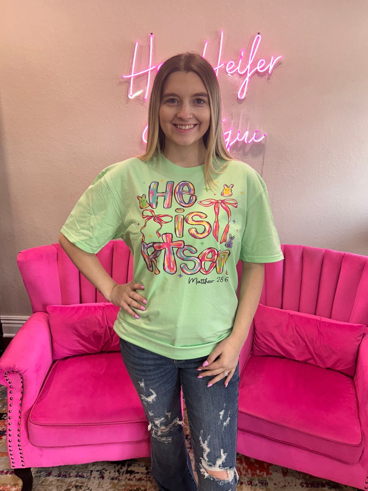 He Is Risen Tee - Hey Heifer Boutique