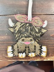 Highland Cow Car Freshie (Fierce) - Hey Heifer Boutique