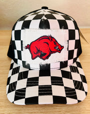 Hog Checkered Ball Cap - Hey Heifer Boutique