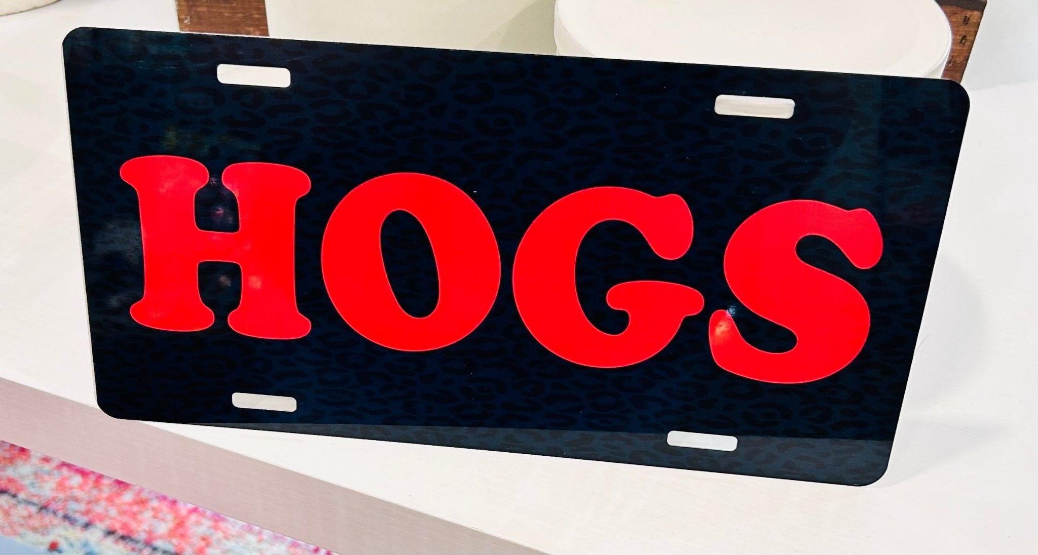 HOGS License Plate - Hey Heifer Boutique