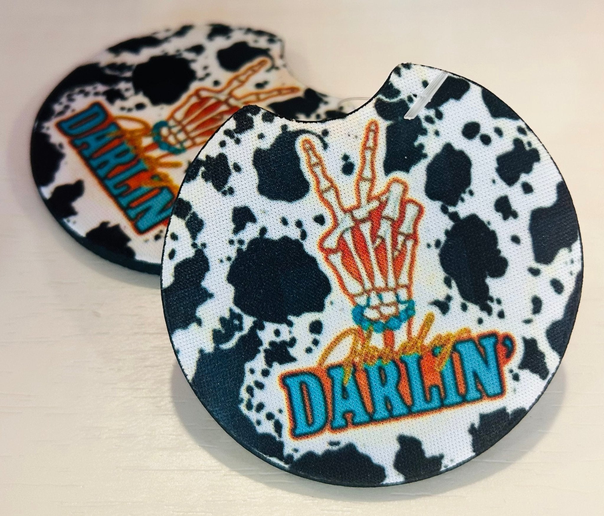 Howdy Darlin Car Coaster Set (2) - Hey Heifer Boutique