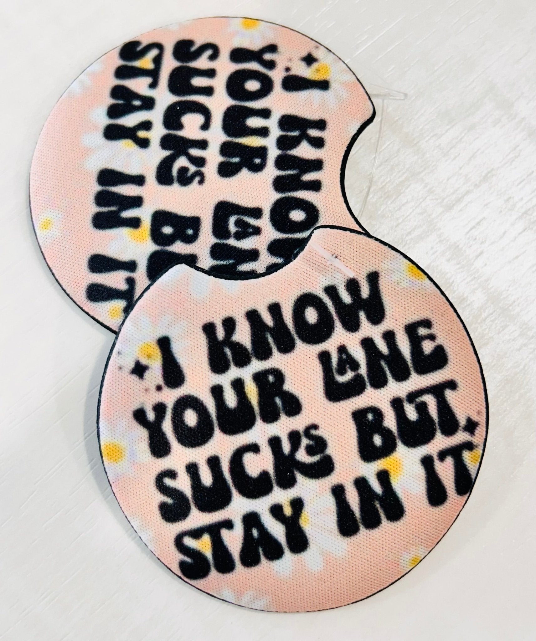 Lane Sucks Car Coaster Set (2) - Hey Heifer Boutique