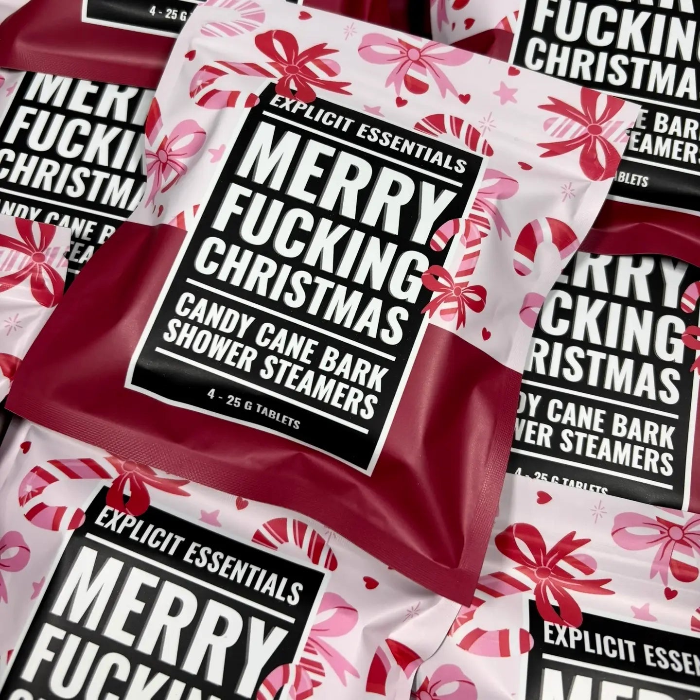 Merry Fucking Christmas Shower Steamers - Hey Heifer Boutique