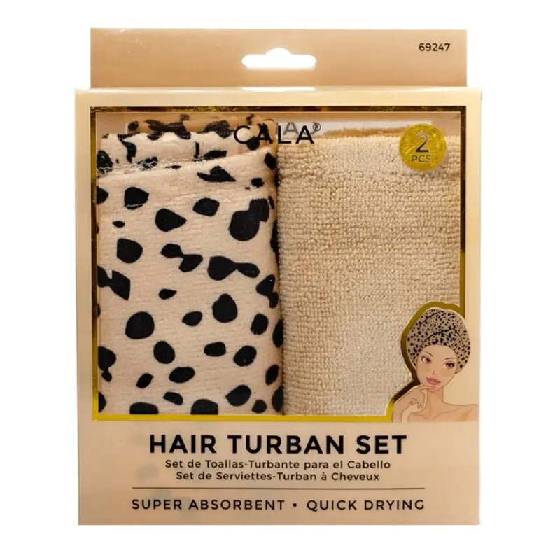 Microfiber Shower Hair Turbans Set of 2 - Hey Heifer Boutique