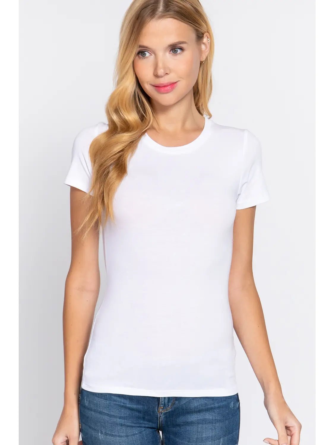 Not So Basic White Tee - Hey Heifer Boutique