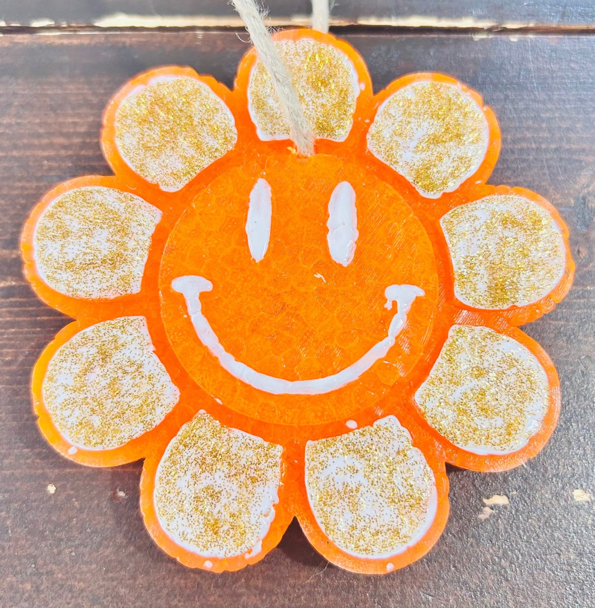 Orange Daisy Car Freshie (Buttnaked) - Hey Heifer Boutique
