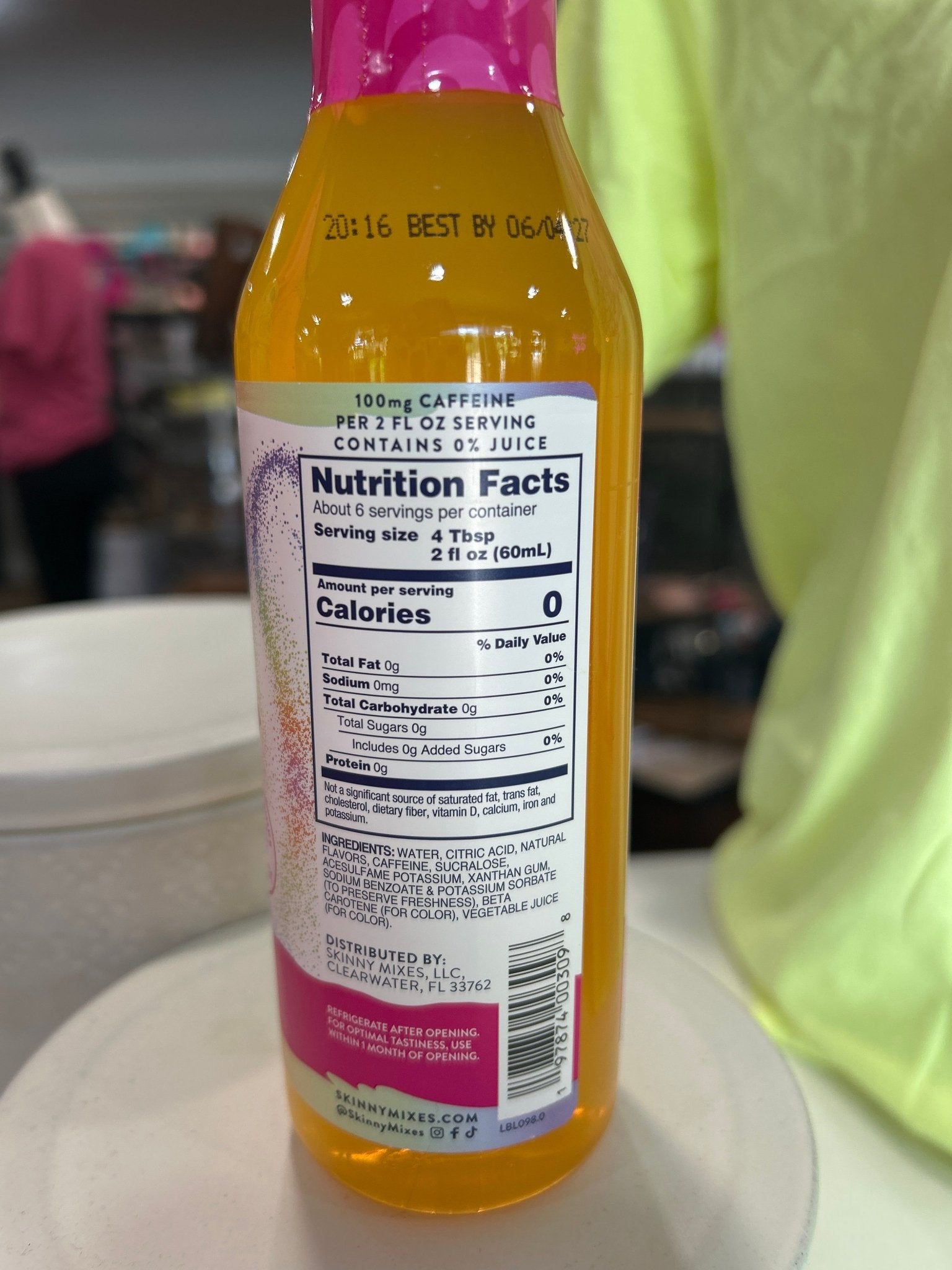 Peach Mango Energy Skinny Syrup - Hey Heifer Boutique