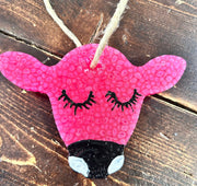 Pink Cow Car Freshie (Champagne Toast) - Hey Heifer Boutique