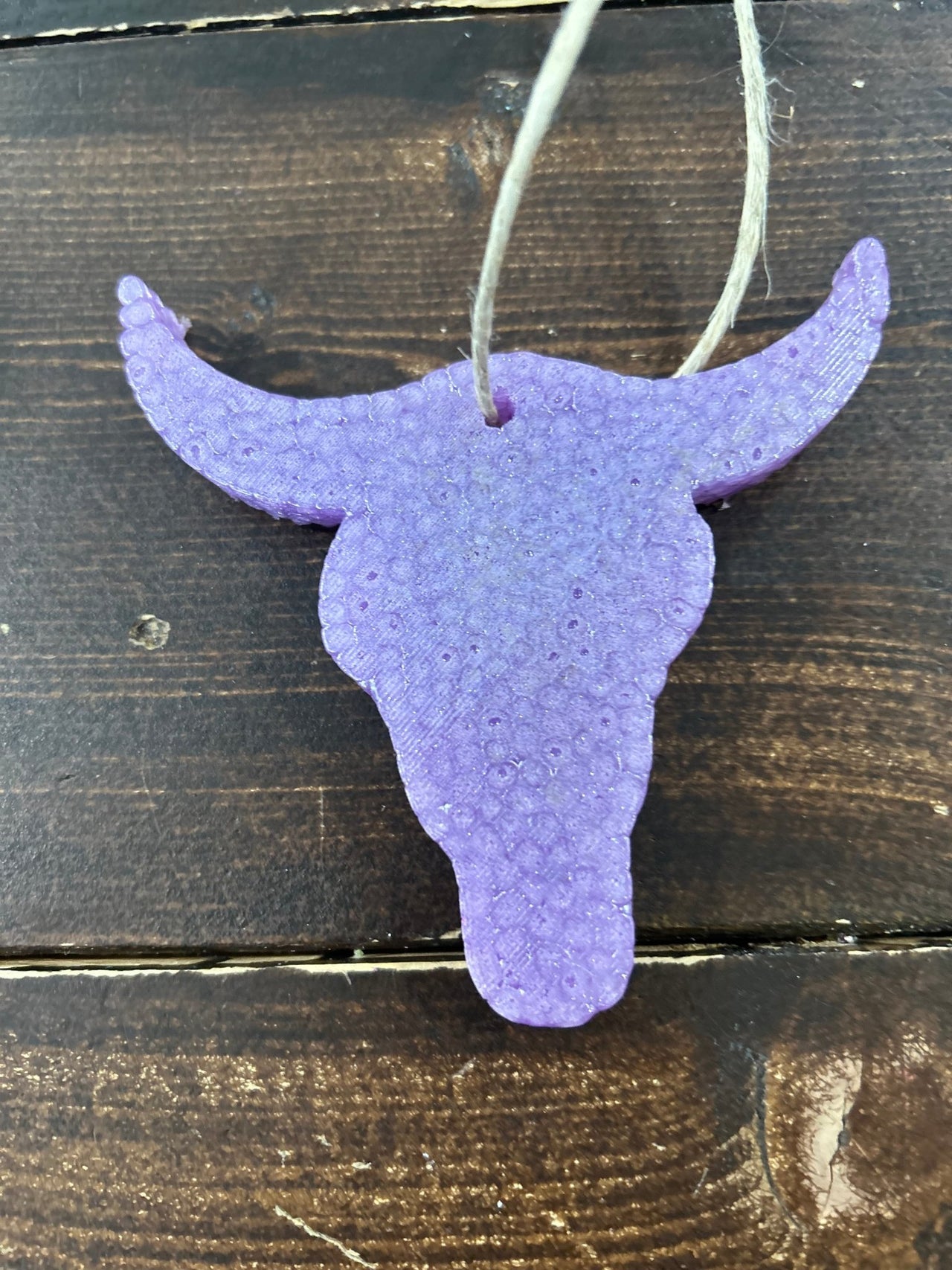 Purple Bull Skull Car Freshie (Caribean sea) - Hey Heifer Boutique