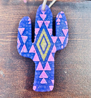 Purple Cactus Car Freshie (Hawaiian Coconut) - Hey Heifer Boutique