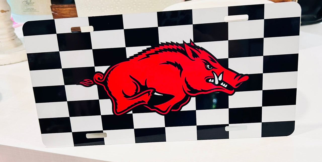 Razorback License Plate - Hey Heifer Boutique