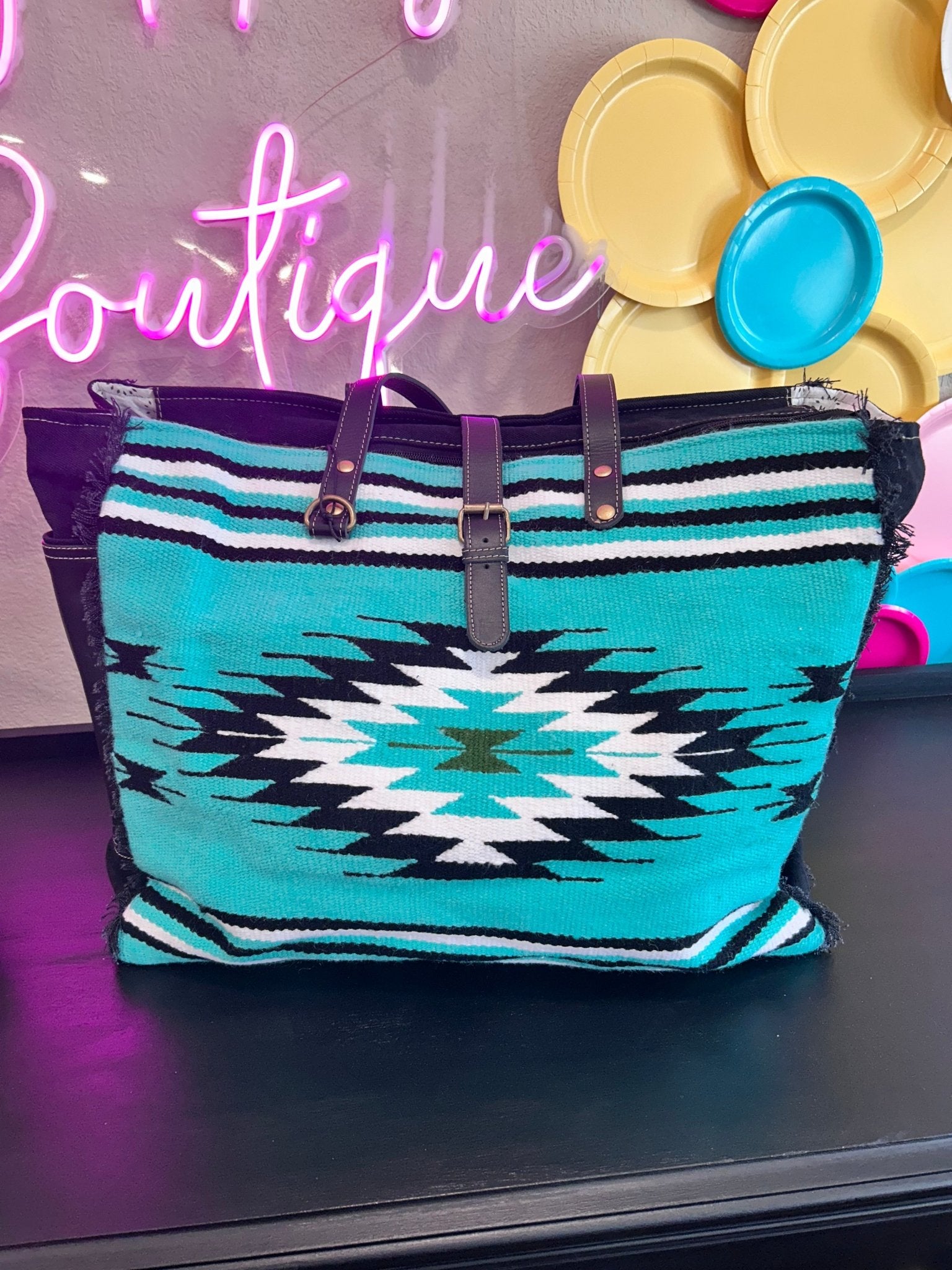 Riverbend Serape Weekender Bag - Hey Heifer Boutique