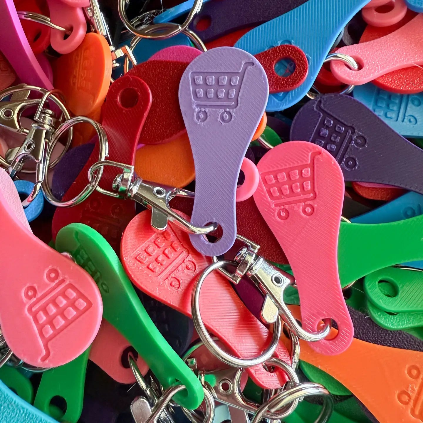 Shopping cart Quarter saver keychain - Hey Heifer Boutique