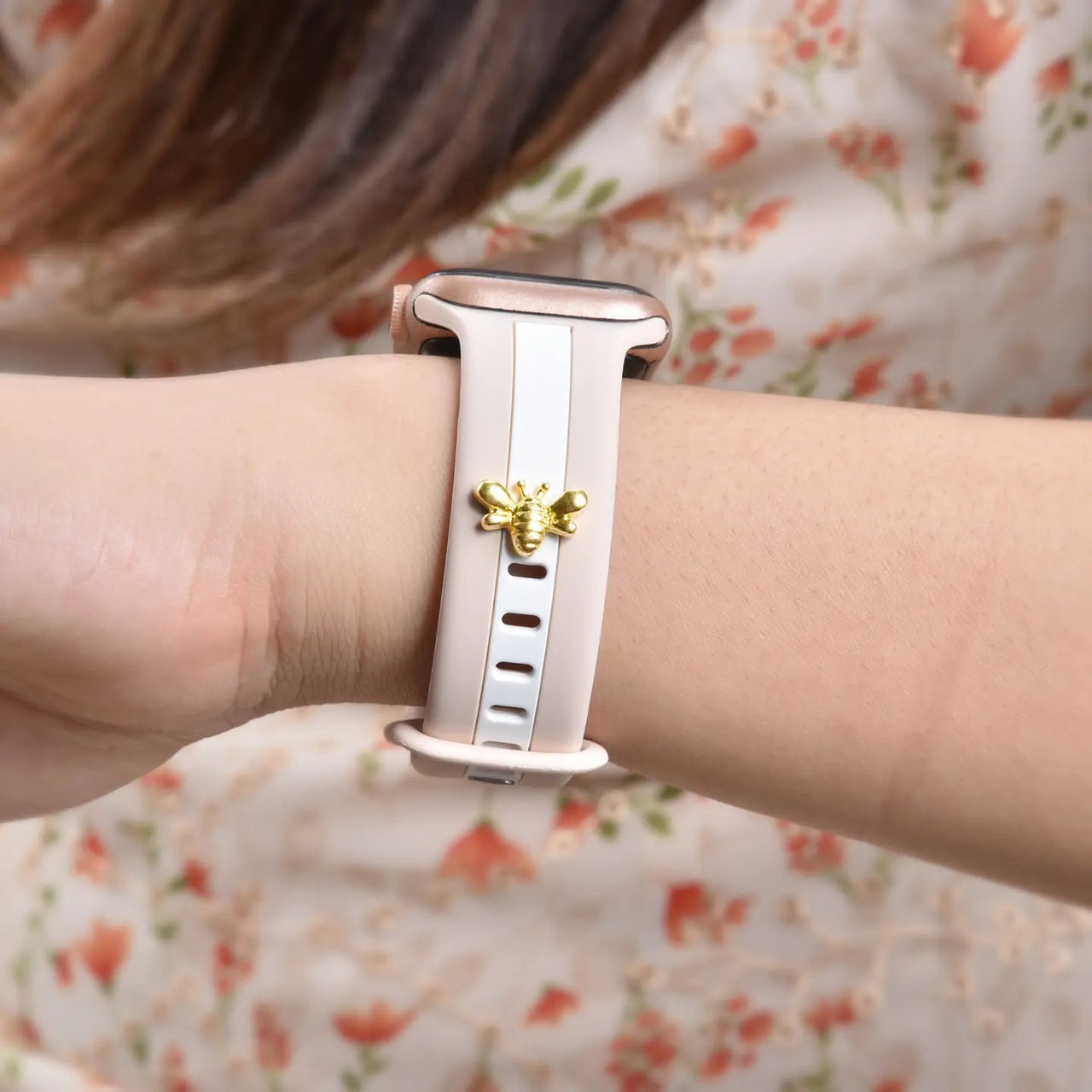 Silicone Watch Band With Bee Charm - Hey Heifer Boutique